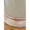 Vintage Italian Crackling Sage Green Ceramic Table Lamp w/ Shade