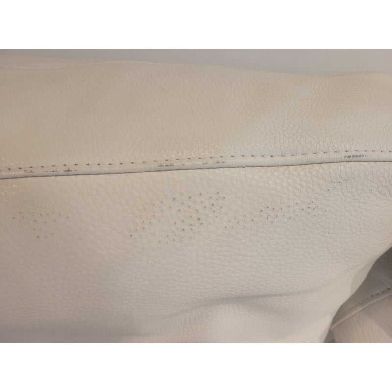 'Jackson' 7-ft Beige Leather Sofa by Room & Board - AS IS