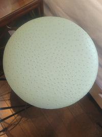 SET of 6 MCM Mint Green Ostrich Leather & Iron Hairpin Counter Stools