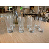 Set of 8 Vintage Highball Glasses w/ Carved Dots