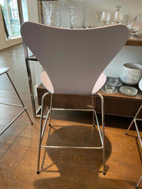 SET of 3 Lavender Counter Stools by Fritz Hansen
