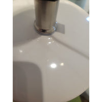 White Textured Ceramic Table Lamp w/ Shade (AS IS)