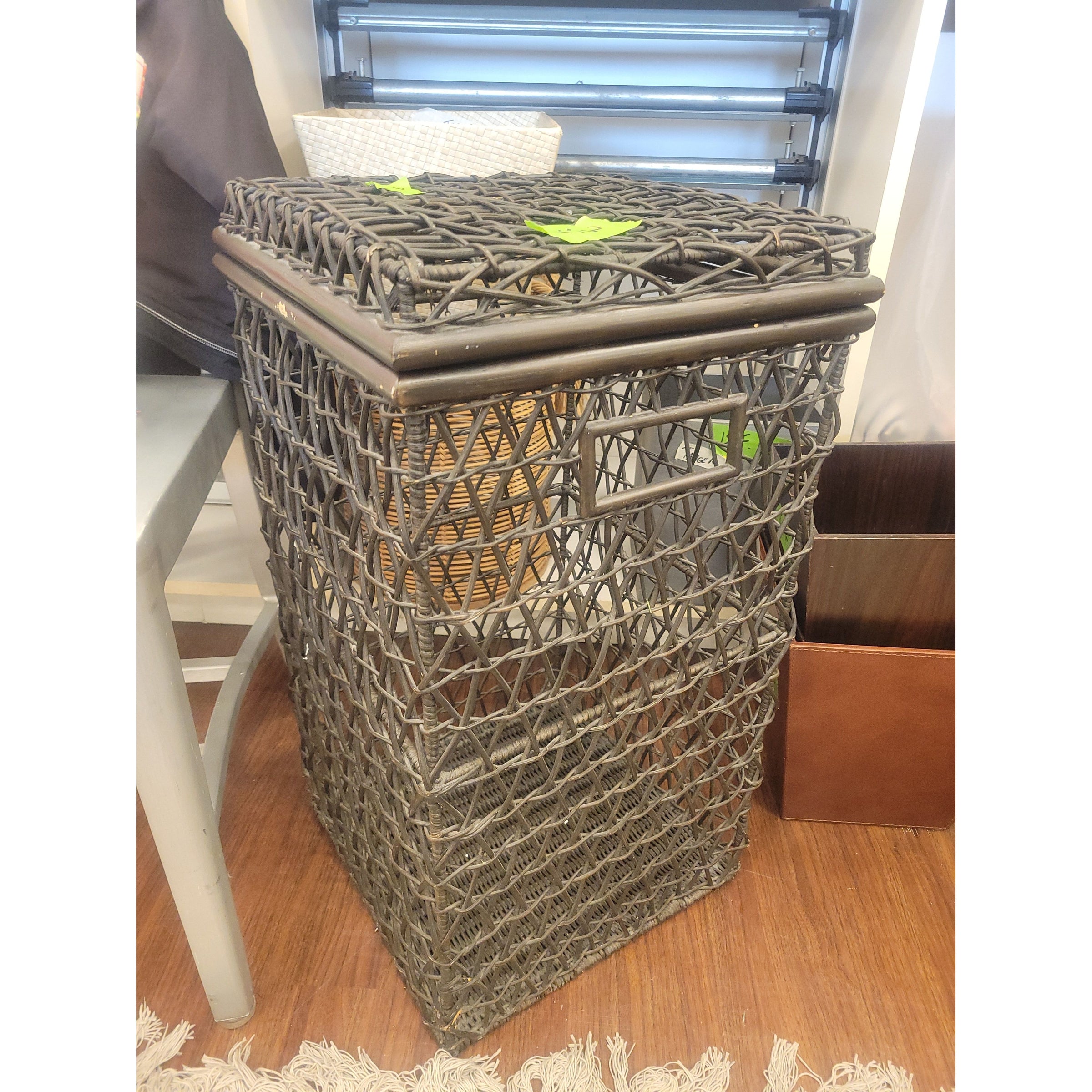 Black Wicker Hamper