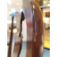 PAIR of Antique Mahogany Queen Anne Chairs w/ Upholstered Seats