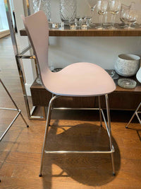SET of 3 Lavender Counter Stools by Fritz Hansen