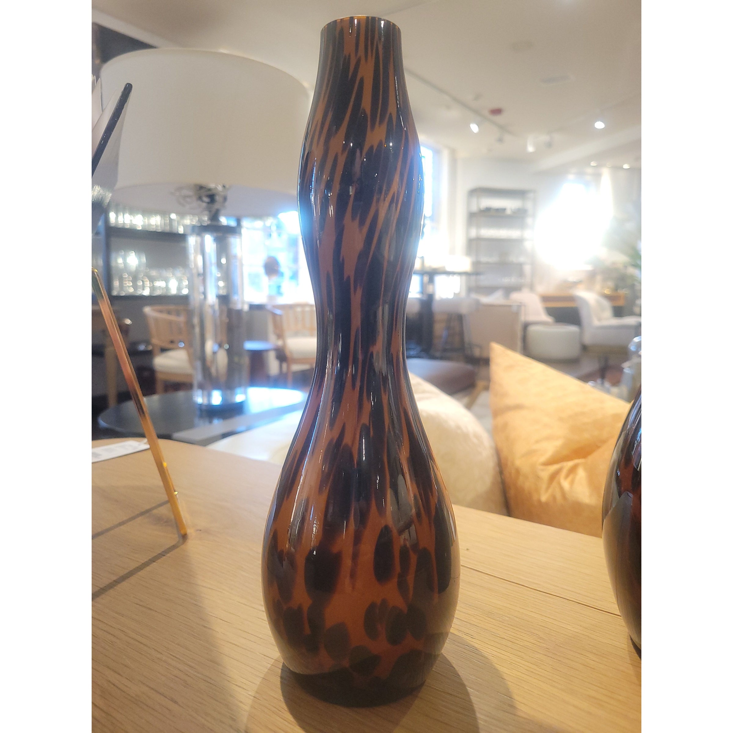 Tall Tiger Stripe Bud Vase