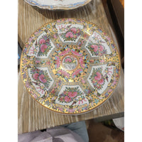 Vintage Hand-Painted Chinese Porcelain Medallion Plate