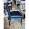 Set of 4 Dakota Jackson Navy Blue Leather Dining Chairs 22"L x 22"W x 35"H