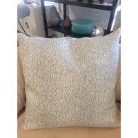 PAIR of Custom Gray & Silver IKAT Square Pillows