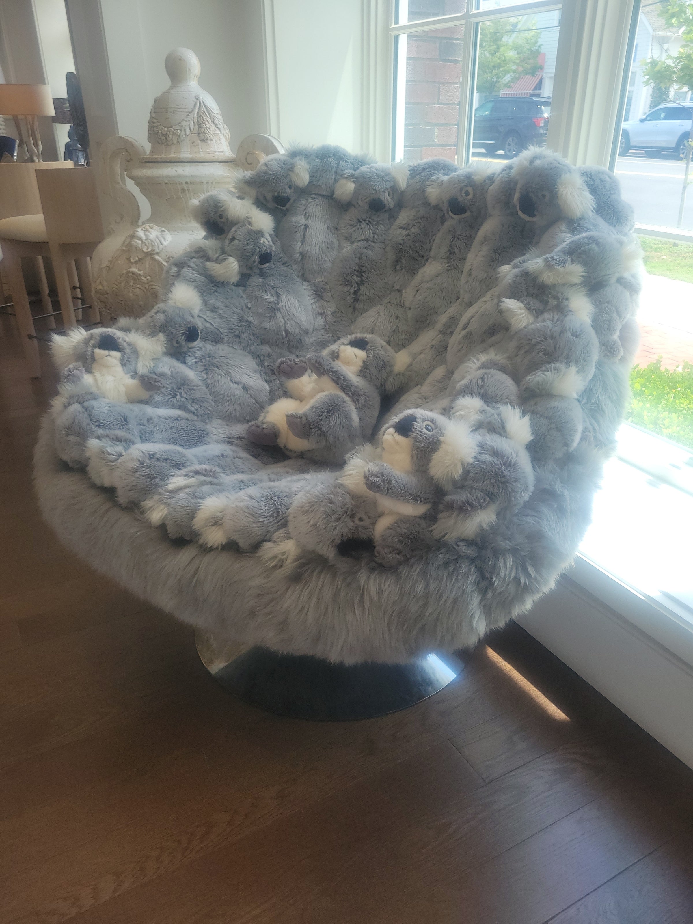 L.E. Koala Lounge Swivel Chair by AP Collection