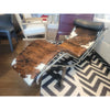 Cowhide & Chrome LC4 Chaise Lounge on Black Steel Base by Cassina
