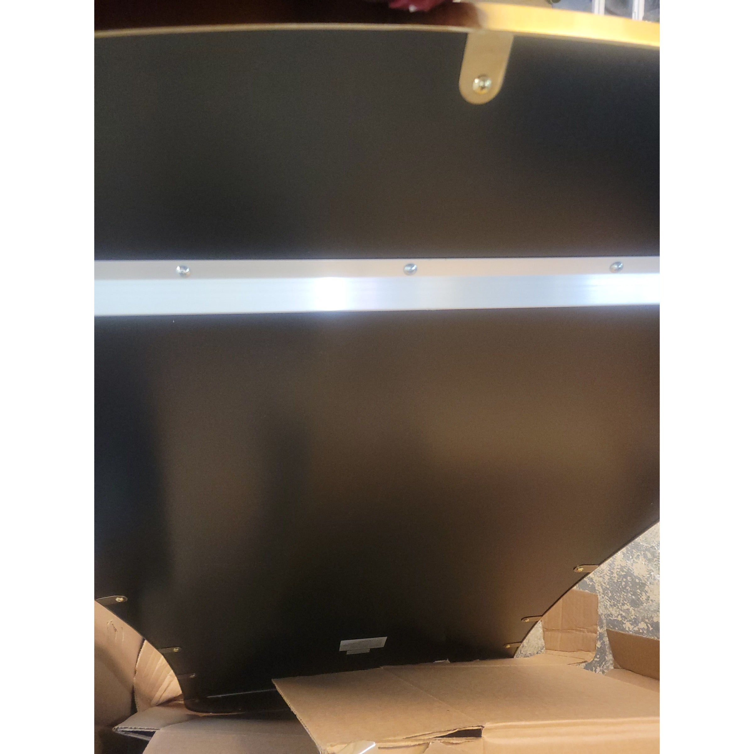 'Key' Satin Brass Mirror w/ Beveled Glass by Ashley Cholders - 31.5"L x 48"H - colletteconsignment.com