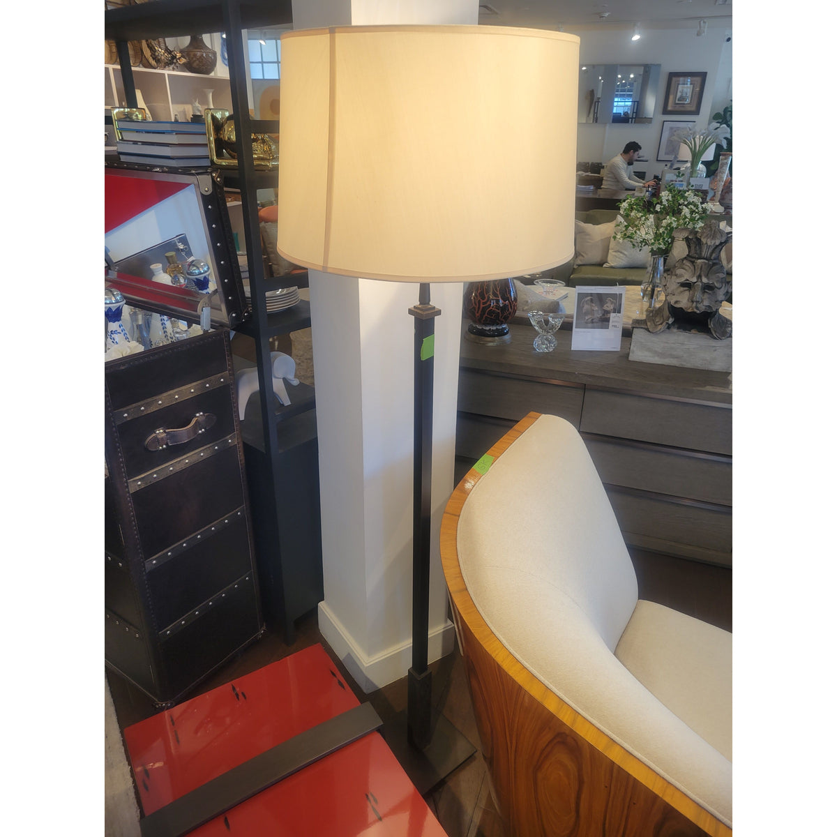 Tiburon Bronze Floor Lamp w/ Shade by Profiles - colletteconsignment.com