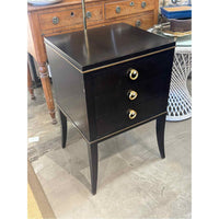 Lexington Furniture Carlyle Bella 3 Drawer Night Table in Satin Gold