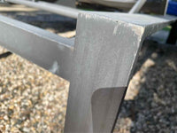 PAIR of Gray Mesh & Metal Outdoor Loungers by Life Outdoor Living (AS IS)