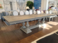 St. James Gray Oak 7-10-ft Rectangular Extension Dining Table w/ 2 Leaves by RH