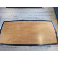 6-ft Rosewood & Oak Two-Tier Coffee Table by Edward Wormley for Dunbar - colletteconsignment.com