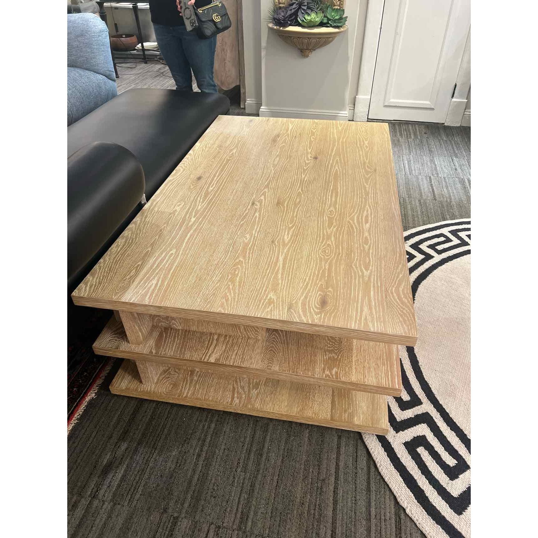 Oak Wood Storage Coffee Table