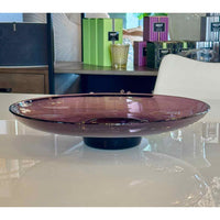 Amethyst Glass MCM Centerpiece / Bowl