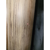 Wood Veneer Frame Leaning Mirror w/ Beveled Glass - AS IS