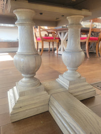 St. James Gray Oak 7-10-ft Rectangular Extension Dining Table w/ 2 Leaves by RH