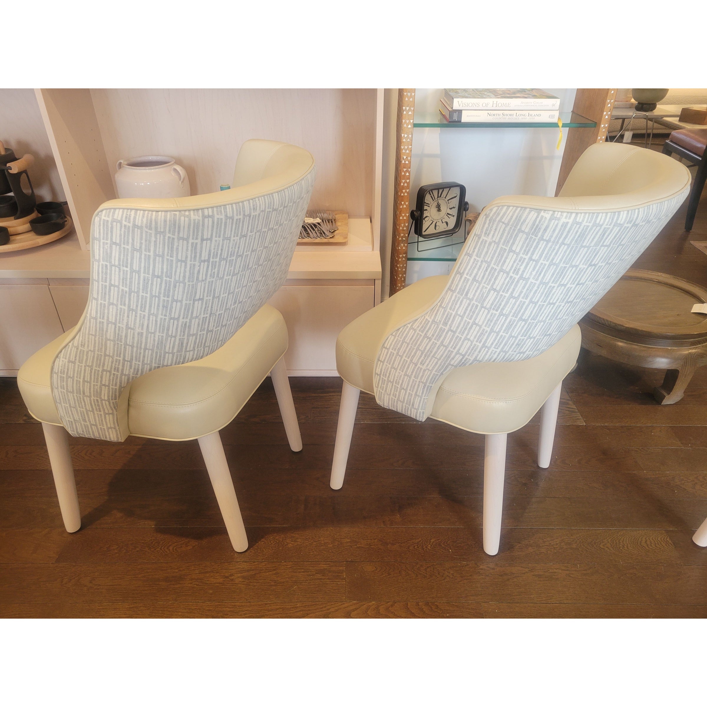 SET of 4 Custom 'Beccacino' Leather Side Chairs by Tailored Home - colletteconsignment.com