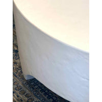 GRC Round White Plaster Coffee Table