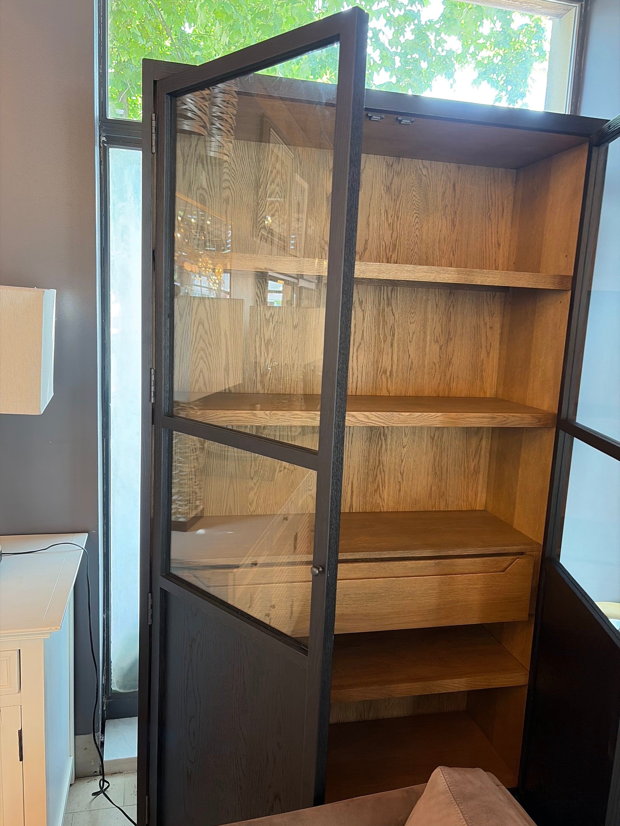 Black Ebonized Wood Emrys Cabinet by McGee & Co.