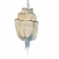 Atlantis Medium 3-Tier Nickel Suspension Chandelier by Barlas Baylar for Terzani