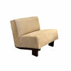 Remsen Pony Hair Leather Lounge Chair in Chocolate Oak