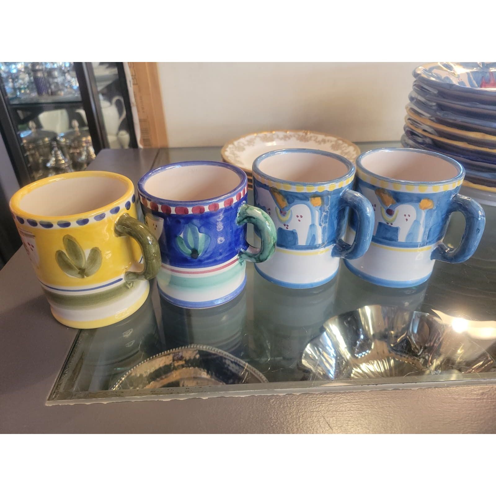 Set of 4 Solimene Vietti Mugs - colletteconsignment.com