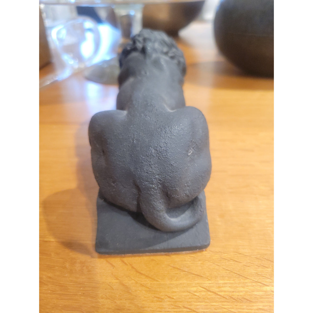 Black Lion Statue