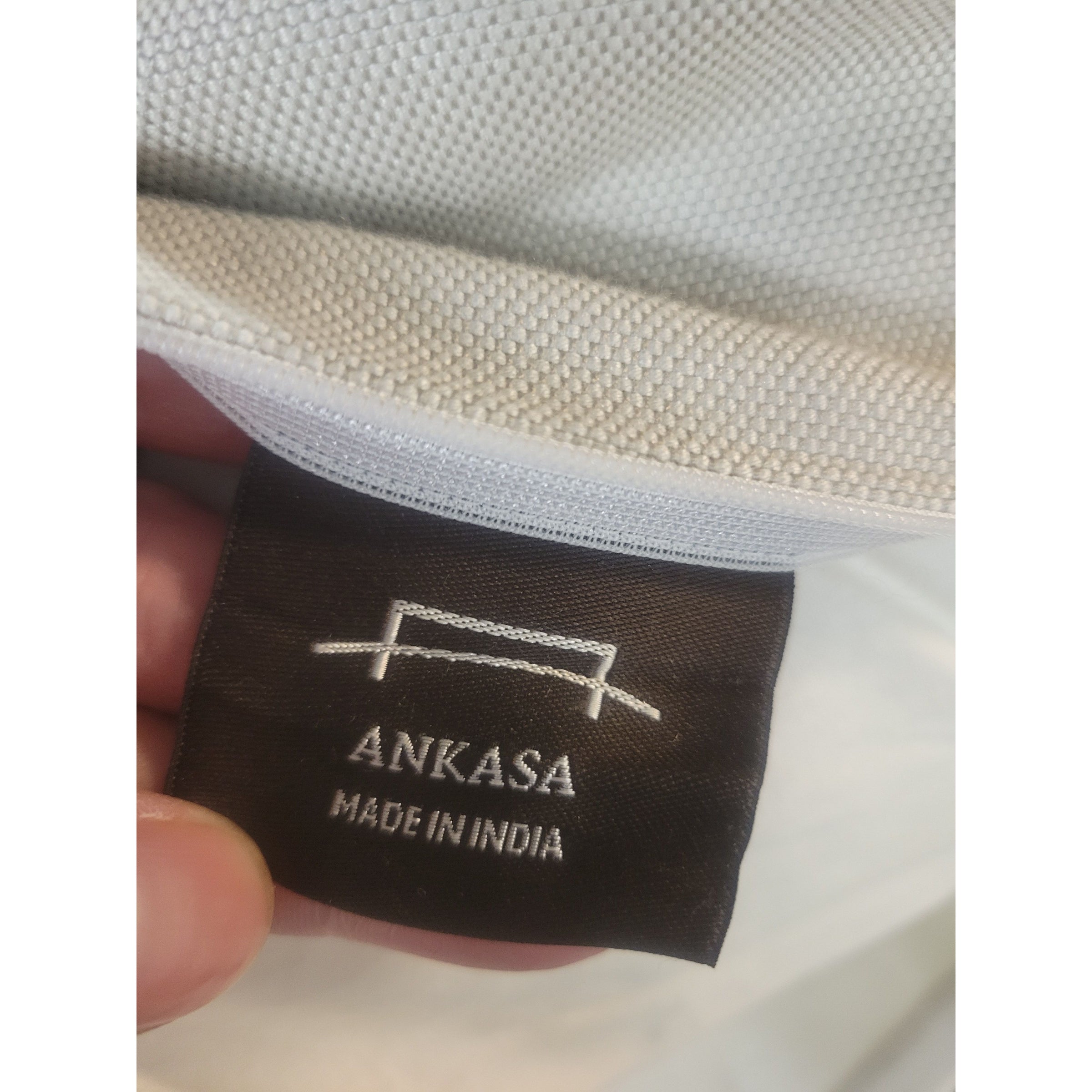 Blue Embroidered XL Pillow by Ankasa