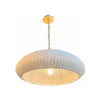 'Kokomo' Wide Wicker & Brass Pendant by Chapman & Myers for VC
