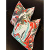 Pair of Multicolor Kate Spade Print Square Pillows