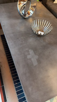 Restoration Hardware Metal Top Coffee Table (AS IS)