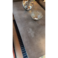 Restoration Hardware Metal Top Coffee Table (AS IS)