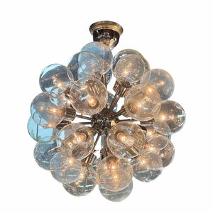German Chrome Bubble Sputnik Chandelier