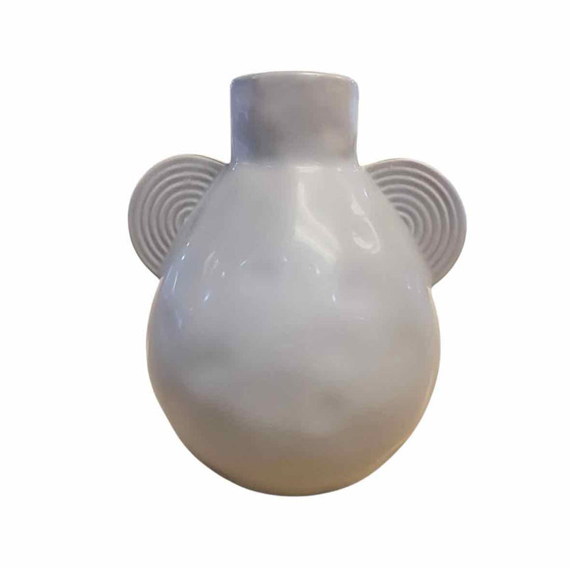 Glazed Gray Ceramic Jug w/ 2 Extensions