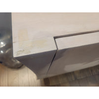 4-Door Bleached Walnut Credenza on Sculpted Legs Attrib. to Tony Ingrao (AS IS)