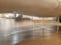 Suede Chaise on Lucite Base by Vladimir Kagan Couture - AS IS