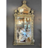 Hollywood Regency Style Gray Painted Venetian Mirror