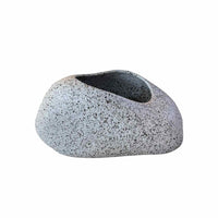 Ikebana Gray Rock Sculptural Vase