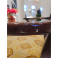 PAIR of Antique Mahogany Queen Anne Chairs w/ Upholstered Seats