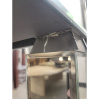 Mirrored Vanity w/ Tabletop Drawers & Folding Mirror (AS IS) - colletteconsignment.com