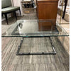 Metal and Glass Square Coffee Table