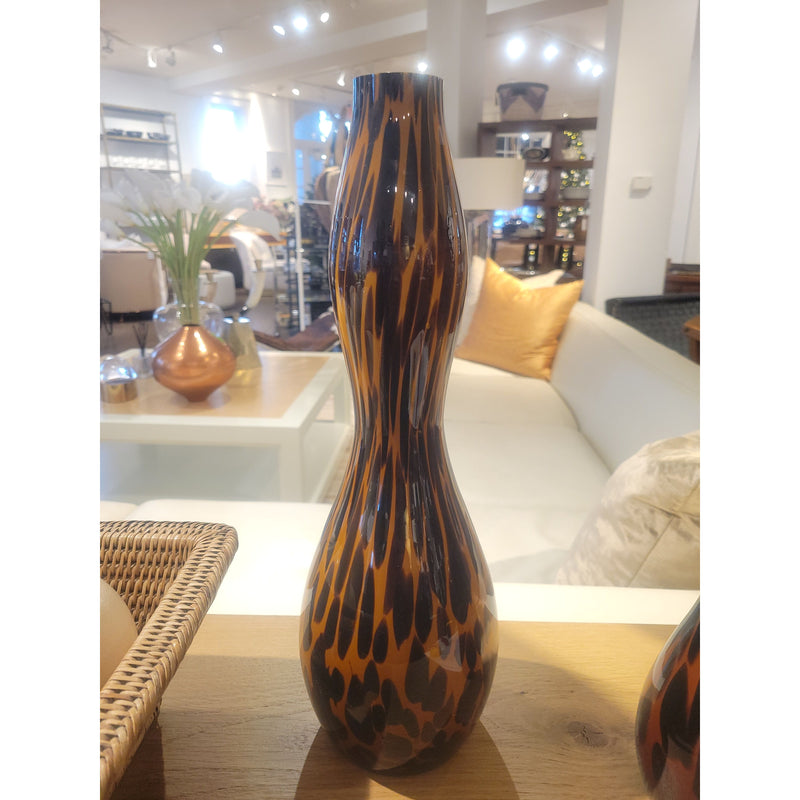 Short Tiger Stripe Bud Vase