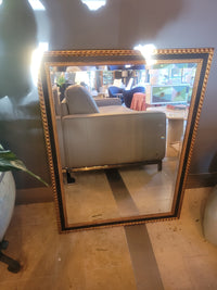 Black & Gold Mirror w/ Beveled Glass by Ballard Designs