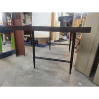 Wood & Metal Desk w/ White Marble Top by Maria Yee (AS IS)