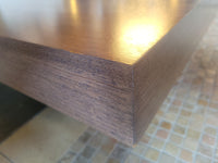 Wood Coffee Table w/ Black Wash Legs (AS IS)